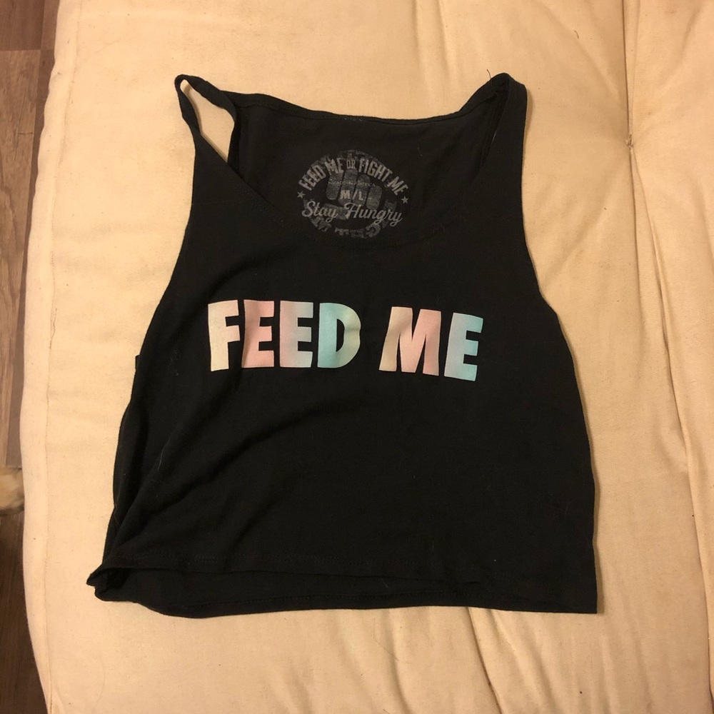FMFM Feed Me crop excellent condition size M/L